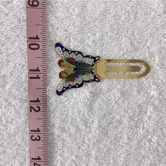 5/$35 Vintage Colourful Metal Butterfly Bookmark - Picture 4 of 7